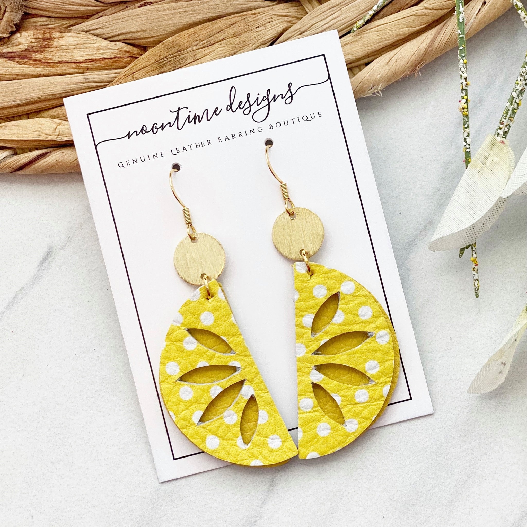 Lemon Slice Earrings